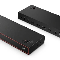 Lenovo ThinkPad USB4 Dock 5000, Wired, Thunderbolt 4, 65 W, 1000 Mbit/s, Black, Eclipse Black