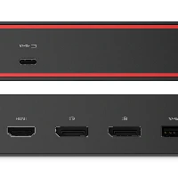 Lenovo ThinkPad USB4 Dock 5000, Wired, Thunderbolt 4, 65 W, 1000 Mbit/s, Black, Eclipse Black