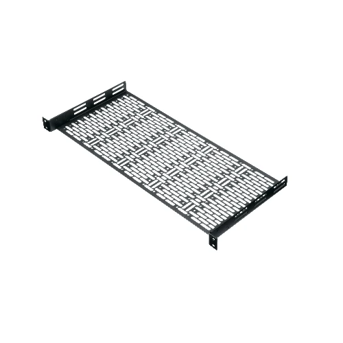 Middle Atlantic 1 RU UFA Rackshelf, 8 Inches Deep, Rack shelf, Steel, Black, 1 pc(s)