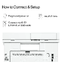 HP LaserJet Pro 4113fdw Black and white Printer, Ethernet Only Copier, Scanner Duplex, Laser, Mono printing, 1200 x 1200 DPI, A4, Direct printing, White, Blue