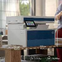 HP LaserJet Pro 4113fdw Black and white Printer, Ethernet Only Copier, Scanner Duplex, Laser, Mono printing, 1200 x 1200 DPI, A4, Direct printing, White, Blue