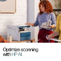 HP LaserJet Pro 4113fdw Black and white Printer, Ethernet Only Copier, Scanner Duplex, Laser, Mono printing, 1200 x 1200 DPI, A4, Direct printing, White, Blue
