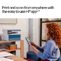 HP LaserJet Pro 4113fdw Black and white Printer, Ethernet Only Copier, Scanner Duplex, Laser, Mono printing, 1200 x 1200 DPI, A4, Direct printing, White, Blue