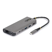 StarTech.com USB-C to HDMI Multiport Adapter with 140W PD Charging, 4K 60Hz, 5-Port USB 5Gbps Hub, GbE, Type-C Mini Dock for MacBook / Dell / Thinkpad / HP, Wired, USB 3.2 Gen 1 (3.1 Gen 1) Type-C, 140 W, 10,100,1000 Mbit/s, Grey, 5 Gbit/s