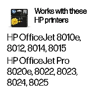 HP 912 Yellow Original Ink Cartridge, Standard Yield, Yellow, Pigment-based ink, 2.9 ml, 1 pc(s), Single pack