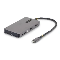 StarTech.com USB-C Multiport Adapter with 4K 60Hz HDMI, 140W Power Delivery, USB 10Gbps Hub, GbE, SD and MicroSD Slots, Plug-and-Play Mini Dock for Dell, HP, Lenovo Laptops, Wired, USB 3.2 Gen 2 (3.1 Gen 2) Type-C, 140 W, 100,10,1000 Mbit/s, Grey, MicroSD (TransFlash), SD