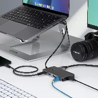 StarTech.com USB-C Multiport Adapter with 4K 60Hz HDMI, 140W Power Delivery, USB 10Gbps Hub, GbE, SD and MicroSD Slots, Plug-and-Play Mini Dock for Dell, HP, Lenovo Laptops, Wired, USB 3.2 Gen 2 (3.1 Gen 2) Type-C, 140 W, 100,10,1000 Mbit/s, Grey, MicroSD (TransFlash), SD