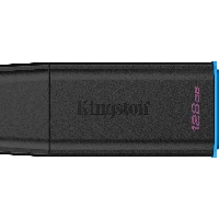 Kingston Technology DataTraveler 128GB Portable USB 3.2 Gen 1 Exodia Black/Blue, 128 GB, USB Type-A, 3.2 Gen 1 (3.1 Gen 1), Cap, 8.96 g, Black, Blue