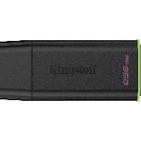 Kingston Technology DataTraveler 256GB Portable USB 3.2 Gen 1 Exodia Black/Green, 256 GB, USB Type-A, 3.2 Gen 1 (3.1 Gen 1), Cap, 9.36 g, Black, Green