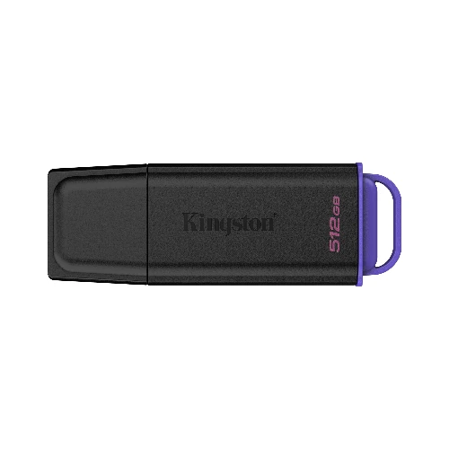 Kingston Technology DataTraveler 512GB Portable USB 3.2 Gen 1 Exodia Black/Purple, 512 GB, USB Type-A, 3.2 Gen 1 (3.1 Gen 1), Cap, 9.36 g, Black, Violet