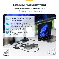 StarTech.com USB4 Docking Station, Driverless Dual 4K 144Hz for Mac and Windows, Universal USB-C Dock with DisplayPort, 100W PD and 2.5GbE, Wired, USB4, 10,100,1000,2500 Mbit/s, Grey, 10 Gbit/s, 8K Ultra HD