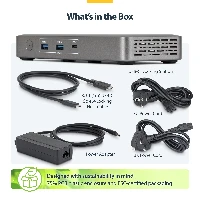 StarTech.com USB4 Docking Station, Driverless Dual 4K 144Hz for Mac and Windows, Universal USB-C Dock with DisplayPort, 100W PD and 2.5GbE, Wired, USB4, 10,100,1000,2500 Mbit/s, Grey, 10 Gbit/s, 8K Ultra HD