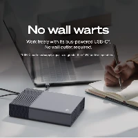 Seagate One Touch desktop external hard drive, 16 TB, Dark Grey