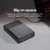 Seagate One Touch desktop external hard drive, 16 TB, Dark Grey