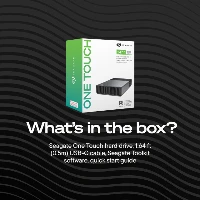 Seagate One Touch desktop external hard drive, 16 TB, Dark Grey