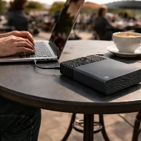 Seagate One Touch desktop external hard drive, 16 TB, Dark Grey