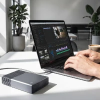 Seagate One Touch desktop external hard drive, 16 TB, Dark Grey
