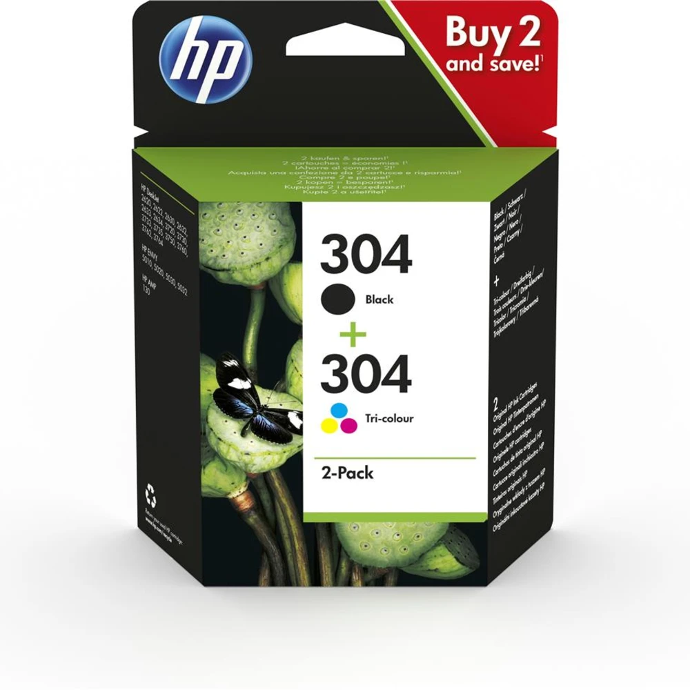 HP 304 Ink Car Combo 2pack