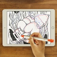 Logitech Crayon, Tablet, Apple, Orange, White, iPad Air (4th gen)(A2316, A2324, A2325, A2072), Built-in, Lithium