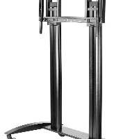 Peerless SR598, Multimedia cart, Black, Flat panel, 136.1 kg, 139.7 cm (55