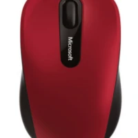 Microsoft Bluetooth Mobile Mouse 3600, Ambidextrous, BlueTrack, Bluetooth, Black, Red