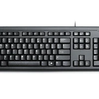 Kensington ValuKeyboard - Wired, Full-size (100%), Wired, USB, QWERTY, Black