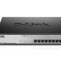 D-Link DGS-1008MP, Unmanaged, Gigabit Ethernet (10/100/1000), Full duplex, Power over Ethernet (PoE), Rack mounting, 1U
