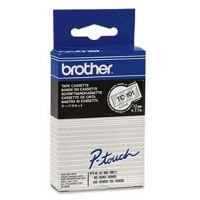 Brother Labelling Tape 12mm, Black on transparent, TC, Brother, PT2000, PT3000, PT500, PT5000, PT8E, 1.2 cm, 7.7 m