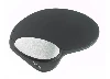 Kensington Memory Gel Mouse Pad with Integral Wrist Rest Black, Black, Grey, Monochromatic, Gel, Wrist rest