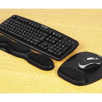 Kensington Comfort Gel Keyboard Wrist Rest  Black, Black, 490 g