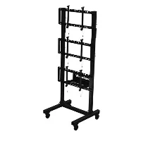 Peerless DS-C560-1X3, Multimedia cart, Black, Flat panel, 170 kg, 116.8 cm (46