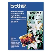 Brother BP60MA Inkjet Paper, Inkjet printing, A4 (210x297 mm), Matte, 25 sheets, 145 g/m, White