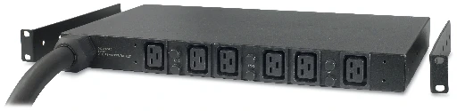 APC Basic Rack PDU AP7526, Basic, 1U, Horizontal, Black, 6 AC outlet(s), C19 coupler