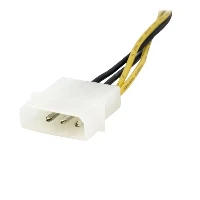 StarTech.com 6in 4 Pin to 8 Pin EPS Power Adapter with LP4 - F/M, 0.152 m, 4-pin ATX12V, Male, Female, Straight, Straight