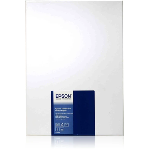 Epson Traditional Photo Paper, DIN A4, 330g/m, 25 Sheets, 330 g/m, A4, 25 sheets, - SureColor SC-T7200D-PS - SureColor SC-T7200-PS - SureColor SC-T7200 - SureColor SC-T5200D-PS -..., 1 pc(s), 225 mm