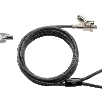 HP Tablet Master Key Lock, 1.83 m, Round key, Galvanized steel, Black