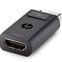 HP DisplayPort to HDMI 1.4 Adapter, DisplayPort, HDMI, Black