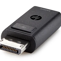 HP DisplayPort to HDMI 1.4 Adapter, DisplayPort, HDMI, Black