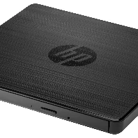 HP External USB DVDRW Drive, Black, Notebook, DVDRW, USB 2.0, 24x, 8x