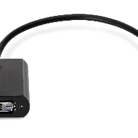 HP DisplayPort to DVI-D Adapter, 0.19 m, DisplayPort, DVI-D, Male, Female, Black