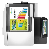 HP PageWide Enterprise Color MFP 586dn, Thermal inkjet, Colour printing, 2400 x 1200 DPI, A4, Direct printing, Black, White