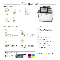 HP PageWide Enterprise Color MFP 586dn, Thermal inkjet, Colour printing, 2400 x 1200 DPI, A4, Direct printing, Black, White