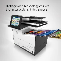 HP PageWide Enterprise Color MFP 586dn, Thermal inkjet, Colour printing, 2400 x 1200 DPI, A4, Direct printing, Black, White