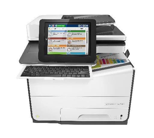 HP PageWide Enterprise Color Flow MFP 586z, Inkjet, Colour printing, 2400 x 1200 DPI, A4, Direct printing, Black, White