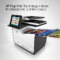 HP PageWide Enterprise Color Flow MFP 586z, Inkjet, Colour printing, 2400 x 1200 DPI, A4, Direct printing, Black, White