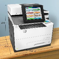 HP PageWide Enterprise Color Flow MFP 586z, Inkjet, Colour printing, 2400 x 1200 DPI, A4, Direct printing, Black, White