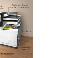 HP PageWide Enterprise Color Flow MFP 586z, Inkjet, Colour printing, 2400 x 1200 DPI, A4, Direct printing, Black, White