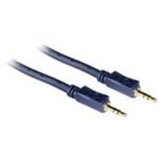 C2G 1m Velocity 3.5mm Stereo Audio Cable M/M, 3.5mm, Male, 3.5mm, Male, 1 m, Black