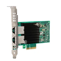 Intel X550T2BLK, Internal, Wired, PCI Express, Ethernet, 10000 Mbit/s, Black, Green