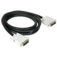 C2G 2m DVI-I M/M Single Link Digital/Analogue Video Cable, 2 m, DVI-I, DVI-I, Male, Male, Black